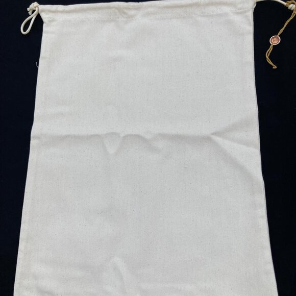 Loro Piana Dust Bag Cream Drawstring Wallet Shoe Storage Cover 16x12 - Picture 6 of 13